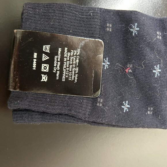 JOSEPH & FEISS INTERNATION DRESS SOCKS NAVY BLUE SIZE 6-12 NWT - Picture 2 of 6
